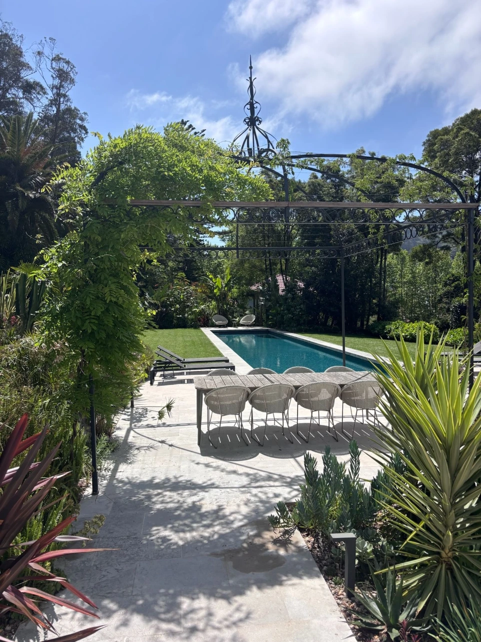 Well-maintained pool garden property, Fonseca Gardens client